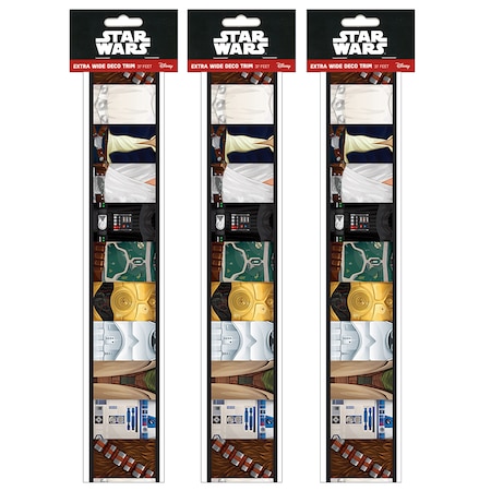 Eureka Star Wars Extra Wide Deco Trim, 37 Feet/Pack, PK3 845623